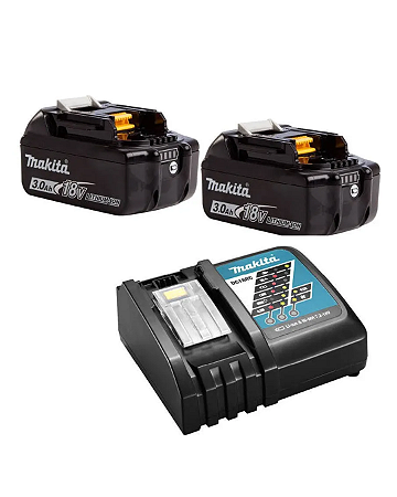 2 Bateria 3ah + Carregador Rápido Makita