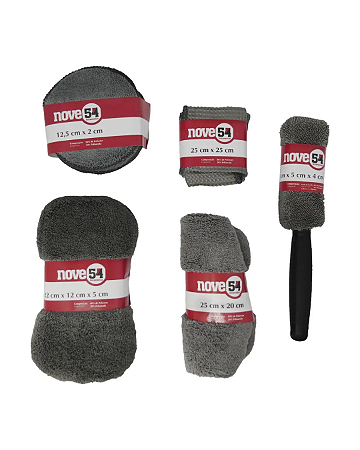 Kit Limpeza Automotiva 9pcs Nove54 Detalhamento