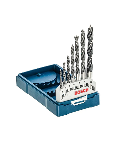 Jogo De Brocas Bosch Para Madeira 7 Peças X Line