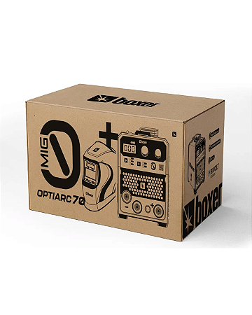 Máquina De Solda Sem Gás Mig 0 Bv + Máscara De Solda Boxer