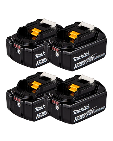 Kit 4 Bateria 18v Litio Li-ion Makita Bl1850 5ah