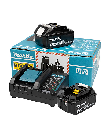 Kit Carregador Dc18wc + 02 Baterias Bl1850b Pskdwt2 - Makita