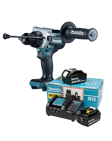 Furadeira Parafusadeira Impacto Dhp486+ Carregador E Bateria
