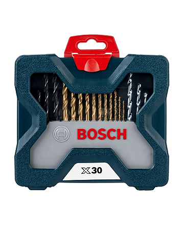 Jogo Kit Brocas E Bits Bosch X-line 30pçs