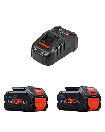 2 Baterias Procore 18v 8,0ah Carregador Gal 1880 Cv 18v 127v