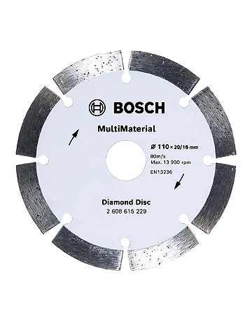 DISCO DIAMANTADO 110MM SEGMENTADO MULTIMATERIAL - BOSCH