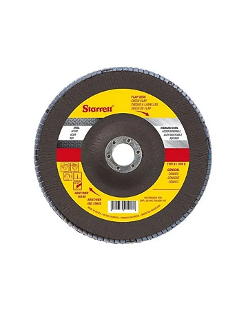 Disco Flap 4.1/2 X 7/8 G80 - Starrett