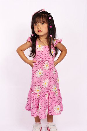 Vestido Midi Margaridas