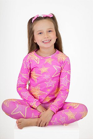 Pijama Estrelinhas Rosa