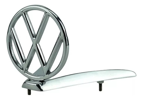 Emblema Mira Capo Fusca Metal Cromado Parafusado