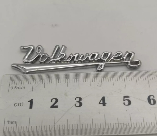 Emblema Volkswagen Manuscrito Porta Luvas Fusca