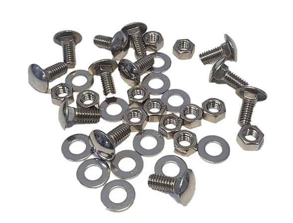 Kit Parafusos Inox Parachoque Fusca 70>78 - 12pcs