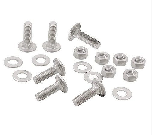 Kit Parafusos Inox Parachoque Fusca >70 -  6pçs