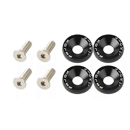 Kit Parafusos Fixação Placa Fusca Preto