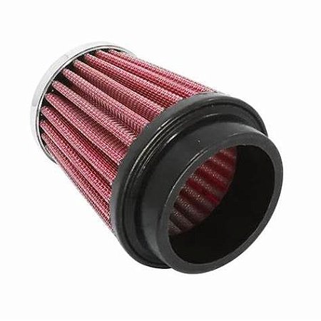 Filtro Cônico Esportivo Motor Ar Fusca Kombi Carburador Vermelho