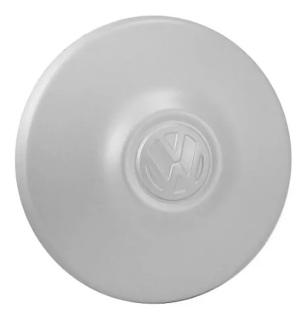 Calota 4 Furos C/Emblema VW Cinza Fusca Kombi