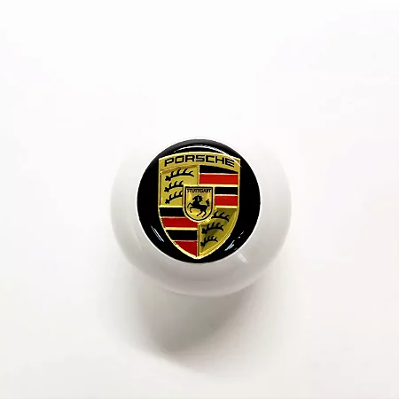 Manopla Preta - Emblema Porsche - Furação Empi