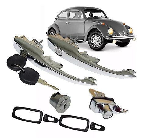 Kit Maçanetas Externas Portas - Maç. Ext Tampa Motor - Cilindro Ignição78>