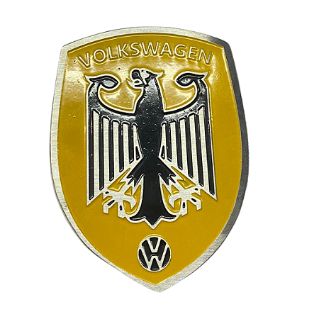 Emblema Plaqueta Decorativa  Adesiva Emblema Águia Amarela