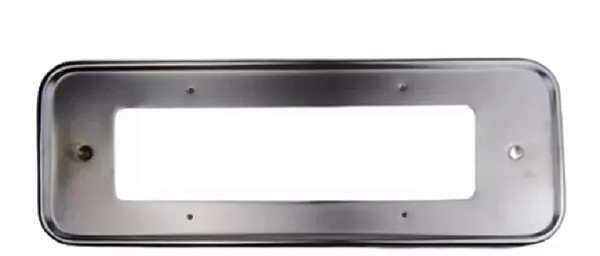 Moldura Suporte Placa Dianteira Cromo Fusca 1970