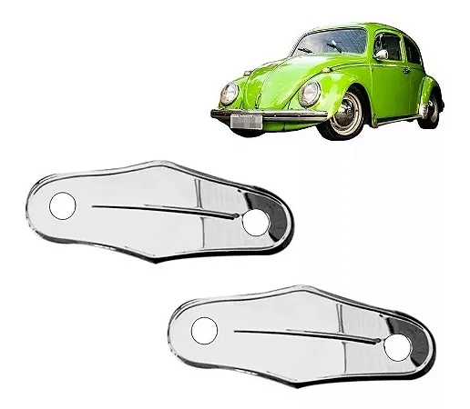 Par Espelho Maçaneta Manivela Interna Fusca