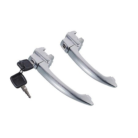 Jogo Maçaneta Ext Portas C/chave Fusca >77 Modelo Exportação