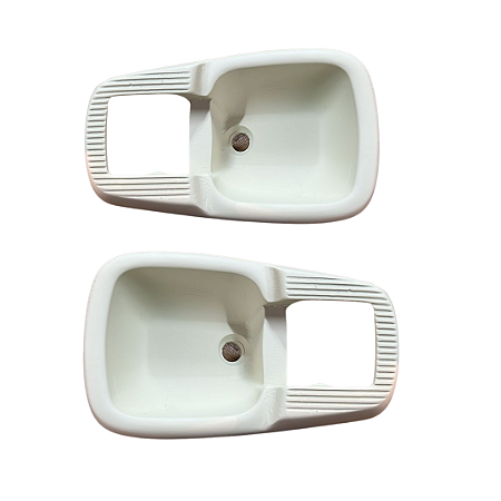 Moldura Maçaneta Interna Porta VW Metal Marfim