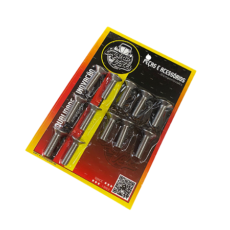 Kit Pé Coluna Fusca 12 Parafusos Inox 78<