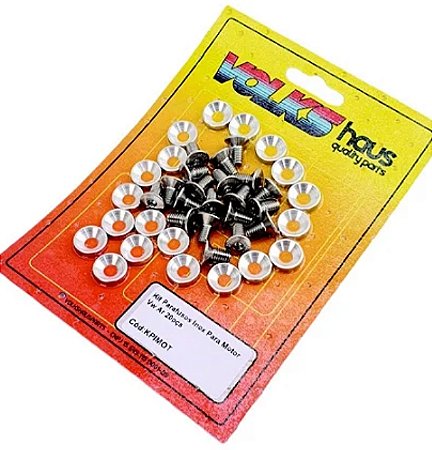 Kit Parafusos Inox Para Motor Vw Ar 20pcs Cabeca Chata