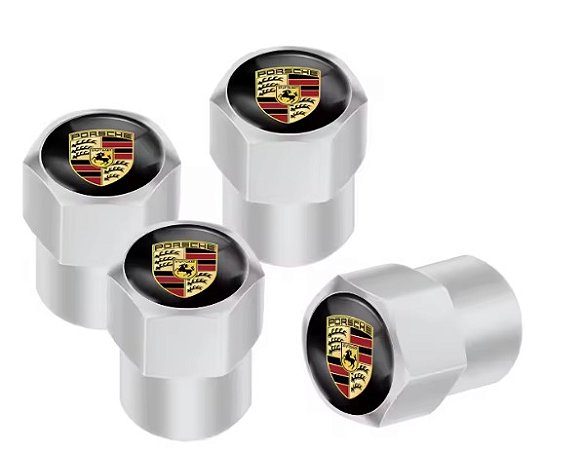 Bico Tampa Válvula Pneu Porsche Aluminio Fusca