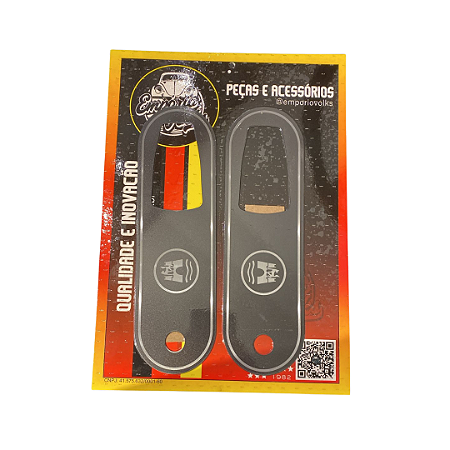Espelho Inox Wolfsburg Black Fusca 77>