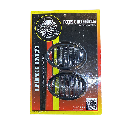 Grade Buzina Preto Fusca C/ Tela Metal
