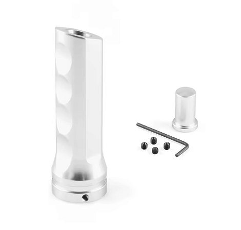 Manopla Capa Freio Mão C/Botão Aluminio