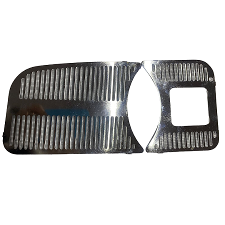 Grade Painel S/Furo Friso Cromada C/Tela