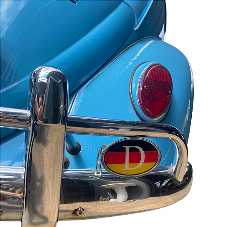 Emblema Fusca Traseiro Suporte Placa