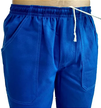 CALÇA EM BRIM PESADO COR AZUL ROYAL