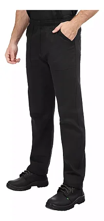 CALÇA EM BRIM PESADO COR PRETA