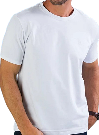 Camiseta Branca Gola Redonda