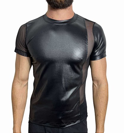 Camiseta Cirrê Detalhe Tela