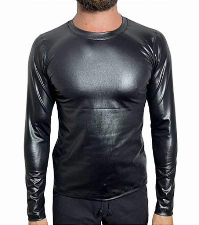 Camiseta Manga Longa Cirrê Preto