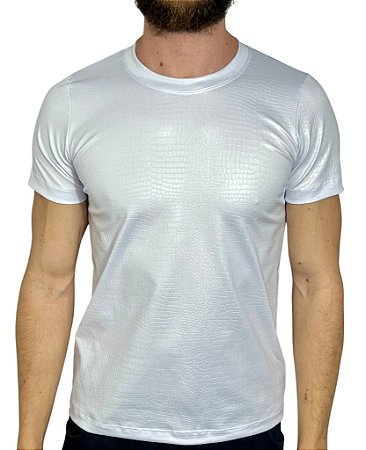 Camiseta Cirrê Jacaré Branca