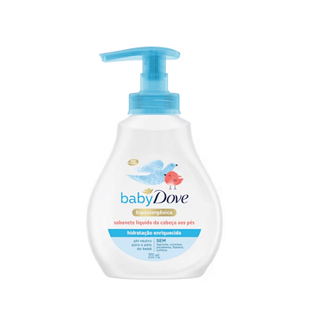 Sabonete Líquido Dove Baby Hidratação Enriquecida 200ml