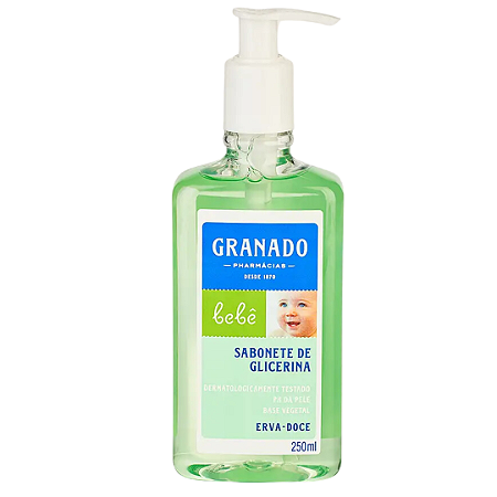 Sabonete Líquido de Glicerina Bebê Erva Doce Granado 250ml