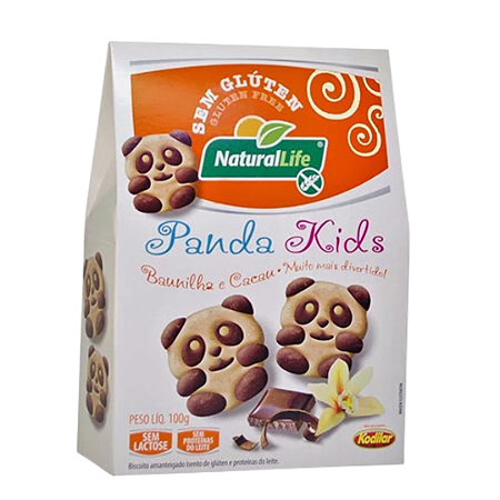 Panda Kids Baunillha Cacau Sem Glúten e Sem Lactose 100g - Natural Life