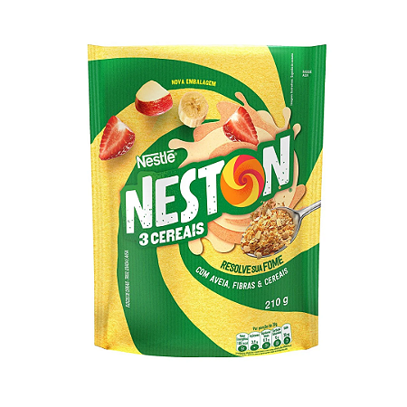 Cereal Neston 3 Cereais - Aveia, Fibras e Cereais - 210g