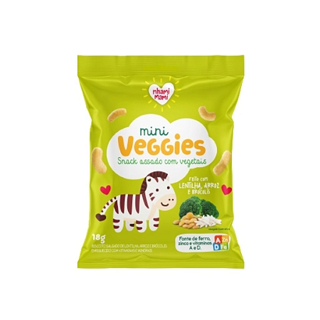 Mini Veggies Lentilha e Brócolis - Nhami Mami