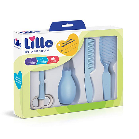 Kit de Higiene Recém Nascido Lillo - Azul