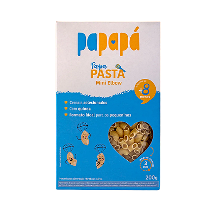 PapaPasta Macarrão Infantil Mini Elbow com Quinoa - 200g
