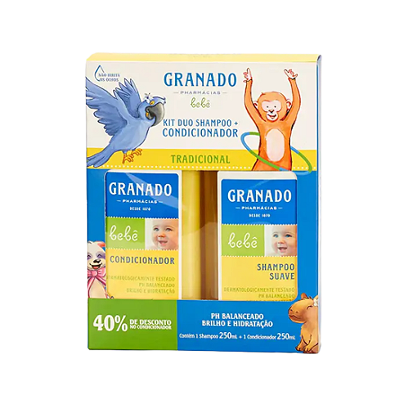 Kit Duo Shampoo + Condicionador Tradicional Bebê Granado