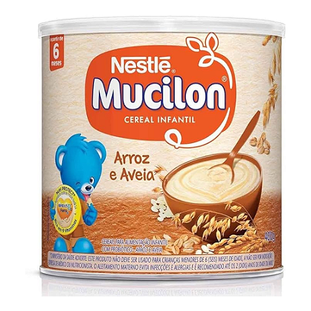 Cereal Infantil Mucilon Arroz e Aveia Lata - 400g